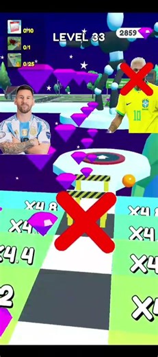 Messi vs Neymar 😱 Who Will Win? | Tall Man Run Challenge ⚽