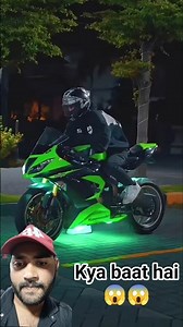Kawasaki green colour 🤯||#kawasaki10r #bikelover #tirinding #bike #ninja #zx10r #stunt #amazingfacts