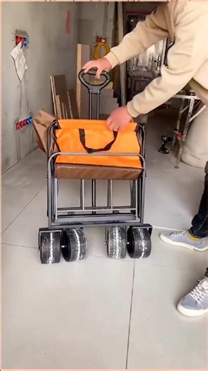 part487#This Foldable#Tool Cart is Every#Carpenters😱Dream#Smart #Woodworking🪵Tool Cart You Must See