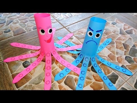 ❤ How to Make Paper Octopus ❤DIY Tutorial