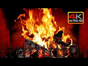 🔥 Cozy Fireplace 4K (12 Hours) — Real Crackling Fire Sounds for Sleep & Relaxation