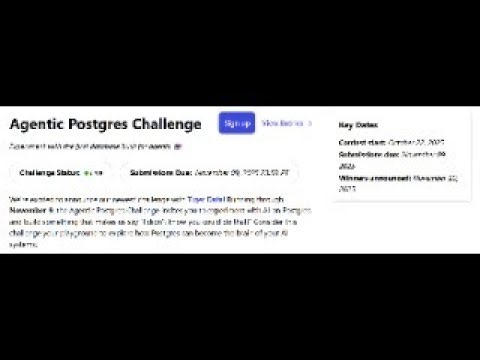 Agentic Postgres Challenge