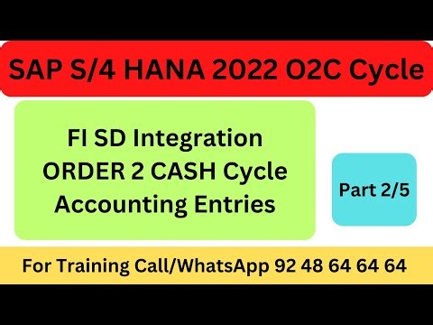 FI SD Integration Part 2 O2C Cycle #sap #saps4hana #sapfico #sapmm #sapsd #sapabap #sapconsultants