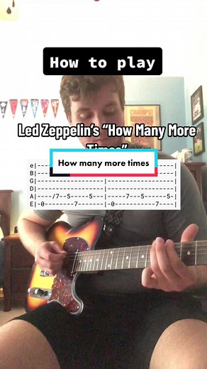 How many more times by Led Zeppelin (tutorial) #fyp #guitar #guitartutorial #ledzeppelin #jimmypage
