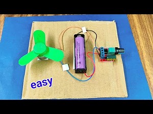 How to make simple school science project fan