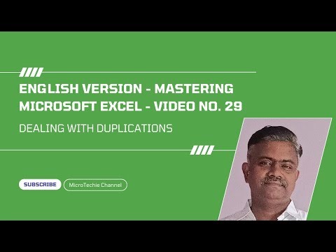 English Version – Video #29 - Mastering Excel: The Ultimate Guide | Dealing With Duplication