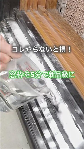 5分で終わるサッシ掃除🪟🧹#掃除 #窓掃除 #簡単掃除