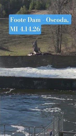 Foote Dam. Ausable River. Oscoda, MI. 4.14.26