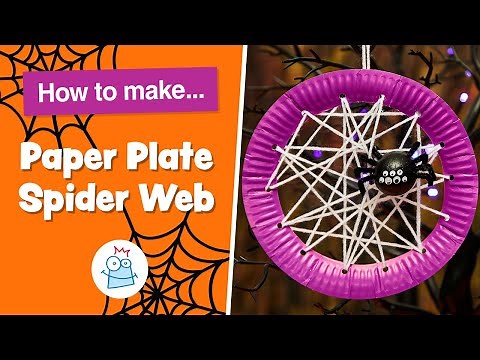 How To Make Threading Paper Plate Spider Web | Baker Ross