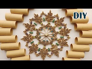 So beautiful ! Recycling idea with toilet paper rolls ♻️| Home Decorating