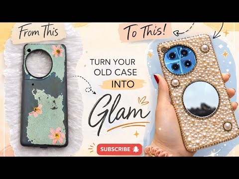 Old to Glam! DIY Pearl & Rhinestone Phone Case Makeover