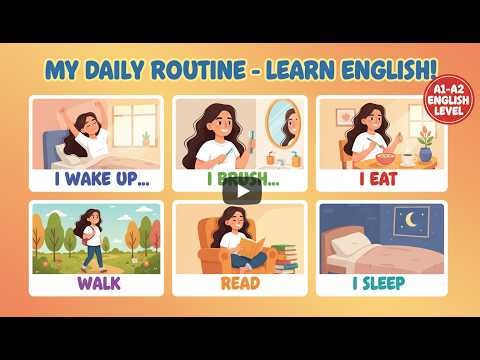 Speak English Every Day | Beginner English – Morning Routine 🗣️