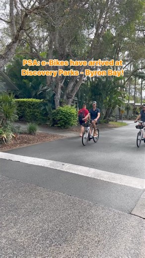 Hi! 👋 Park Manager, Troy, at Discovery Parks - Byron Bay typing. You asked, we listened. e-Bikes are now available for hire, making it even easier to explore Byron's hot spots and beaches 🚲 Book your stay and hire an e-Bike: https://brnw.ch/21wJch7 📍 Discovery Parks - Byron Bay (NSW) | Discovery Parks & Resorts