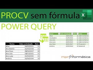 PROCV Sem Fórmula utilizando Power Query
