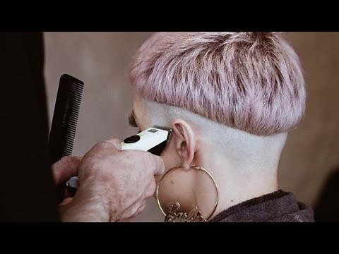 Amazing women's best looking half shaved undercut short nape bob haircuts and hairstyles 2024-2025