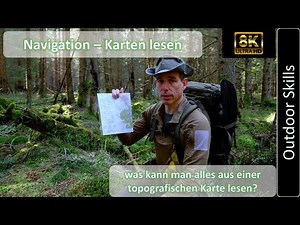 Navigation - reading topographic maps - German - 4k - 8k