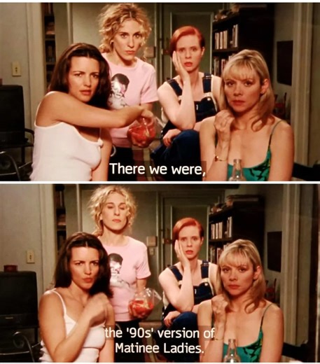 The Samantha celibacy storyline was a fun lil exploration/juxtaposition #satc #carriebradshaw #samantha #firstwatch