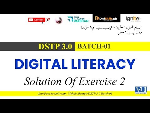 digiskills digital literacy exercise 2 solution 2025 | dstp 3.0 batch 01
