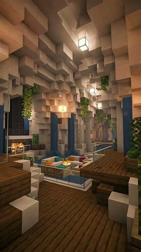 Minecraft Luxury Cave Base in Lush Caves 🌿⛏️ #shorts