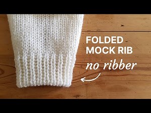 Easy ‘fake’ rib (without ribber) | Knitting machine tutorial