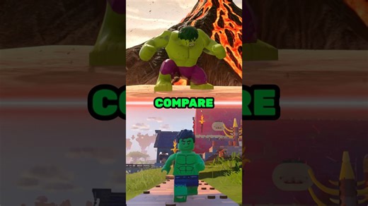 Lego Marvel vs. Lego Fortnite: Character design comparison #videogames #legomarvel #legogames