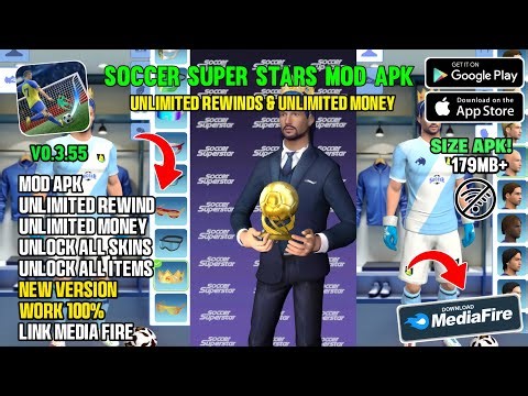 UPDATE!! Soccer Super Stars Mod Apk V0.3.55 Terbaru 2026 - Unlock All Skins & Unlimited Rewinds