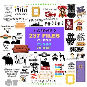 Friends Png Friends Svg, Layered Files, Cricut Svg Files, Svg Bundle Layered Files, Digital Download, Svg for Cricut, Friends Rachel, Movie - Etsy