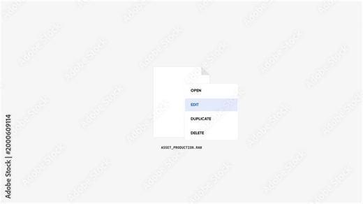 User interface interaction showing a file context menu being opened on a light mode desktop environment