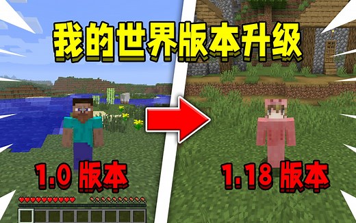 当开局在我的世界第1个版本！该如何升级成最新版本！_哔哩哔哩bilibili_我的世界