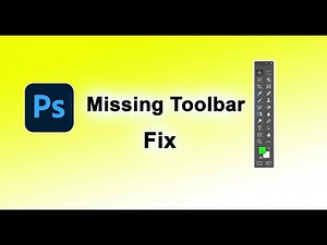 How to fix missing toolbar in photoshop