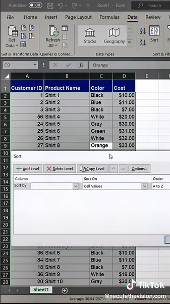 Excel Keyboard Shortcut for Sorting | Organize Your Data Efficiently