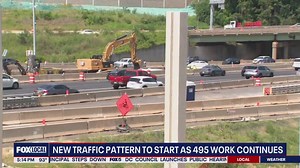 New traffic pattern to start on I-495