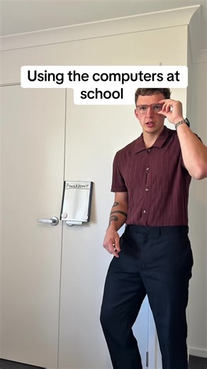 Computers are for coolmathsgames only #aussie #skit #bogan #jokes #school #relate