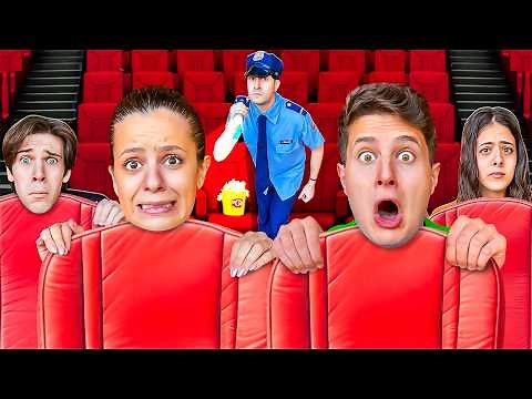 GIOCHIAMO A NASCONDINO CONTRO LA GUARDIA DEL CINEMA CON TUTTI I NOSTRI AMICI!🤫