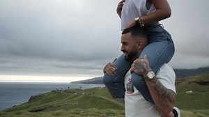 Guy carrying a girl on his shoulders - Free Stock Video Footage | Coverr