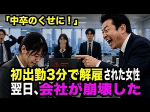 「中卒が口答えするな！」初出勤3分で解雇された女性。翌日、7000億円の契約が消えた