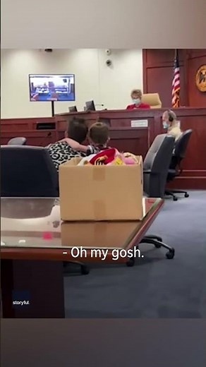 Boy tells adoption court how much he adores new mom | Humankind #Shorts