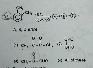 (2) Zn/H2​O (1) O2​​ (A)  (B) (C; A, B, C is/are... | Filo