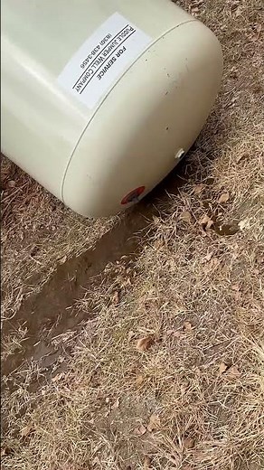 10-21-25. Broken pressure tank bladder draining rusty water.