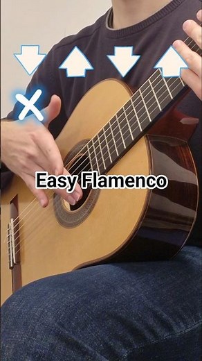 Easy Flamenco Strumming Lesson (Rumba) #shorts