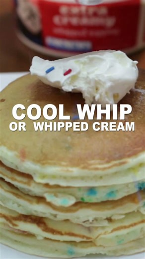Funfetti cake mix pancakes recipe #shorts