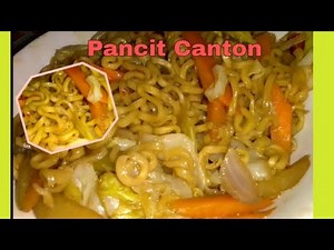Pancit canton with vegetables (carrots, cabbage) |JANE CHANNEL