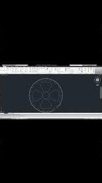 Gear Drawing in AutoCAD | 2D Timelapse. #viral #shorts #shortsfeed #shortsvideo