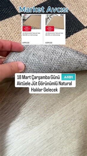 Naturel Halılar #a101 #a101market #bim #alışveriş #indirim #çeyiz #aktüelürünler #aktüel