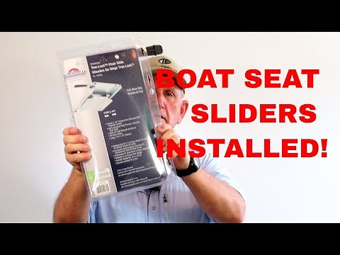 BOATS ADJUSTABLE SEAT SLIDERS ARE EASY TO INSTALL!