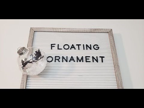 How to make floating ornaments with transparency film - Cricut