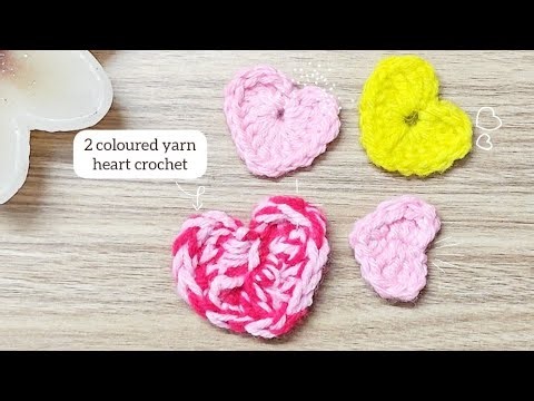 Heart Crochet | Easy Step-by-Step Heart Pattern fr Beginners #youtube #crochet #heart #viral #craft