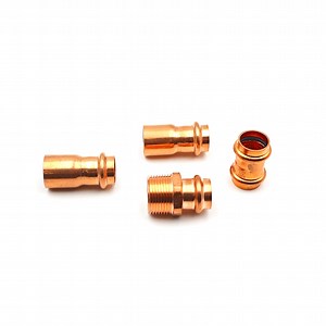 [Hot Item] Quick Install Copper Press Coupling Fitting for Fuel and Oil Fluid and Water Gases Pipe Pex Tube System Use