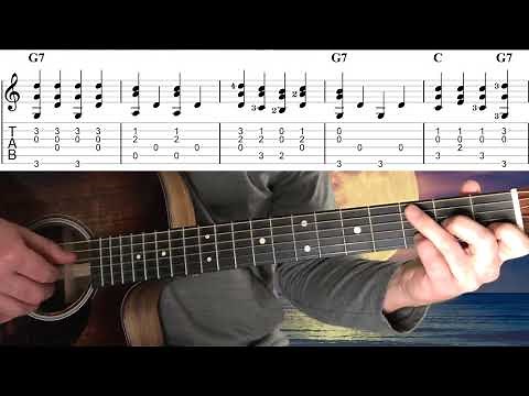 Au Claire de la Lune Fingerstyle Guitar (easy)