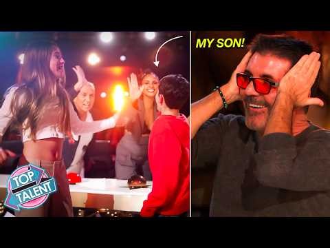 Simon’s Son PRESSES The Golden Buzzer… And Makes BGT History!